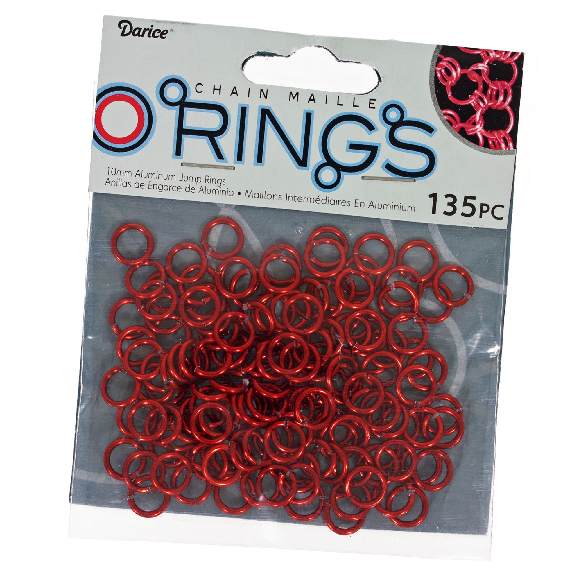 Aluminum Chain Maille Jump Rings Connecting Loops in Multiple Colors