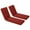 Red, variant on BPS 72x21x3 Inch Outdoor Chaise Lounge Cushion, Fade & Water Resistant Patio Chair Cushion Set of 2, Olefin Fabric Slipcover Sponge Foam, Red