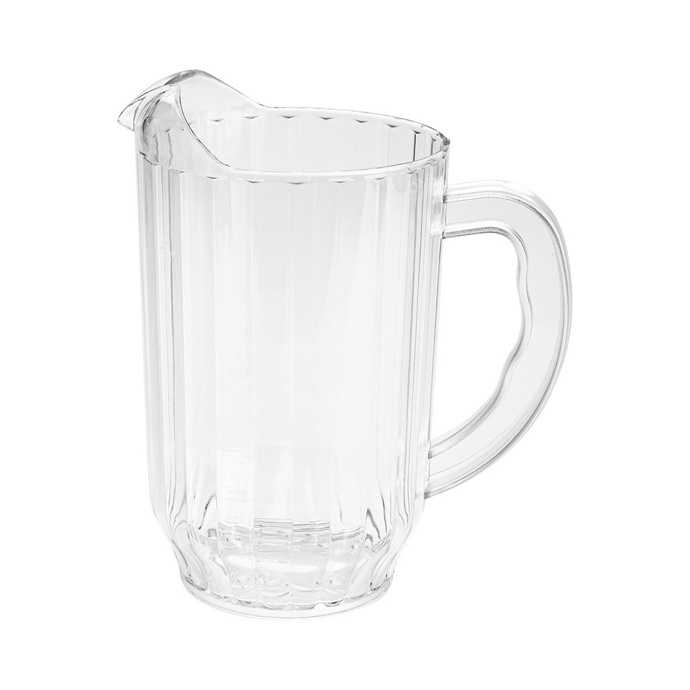 RW Base 60 oz Clear Plastic Water Pitcher 5" x 5" x 7 3/4" 1 count