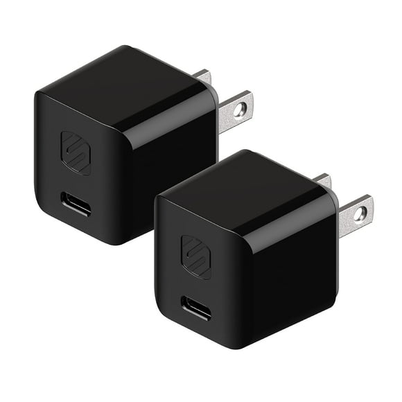 Cargador Scosche HPDC20 PowerVolt 20W USB-C Negro (Paquete de 2)