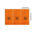 thumbnail image 3 of Halloween Towels 3 Piece Set Embroidered Pumpkin Design Soft Cotton Bathroom Towels Indoor Halloween Decorations, 3 of 6