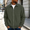 thumbnail image 6 of Rvwovn Men's Ribbed Trucker Jacket Full Zip Lapel Collar Corduroy Fall Outerwear for Daily Wear, 6 of 6