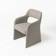 thumbnail image 2 of Modrest Bishop 18" Upholstered Modern Fabric Dining Chair in Gray, 2 of 7