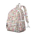 thumbnail image 2 of Pugs and Flowers Backpack for School,Cute School Bag,Schoolbag with Adjustable Shoulder Straps & Padded Back,13.4"x11"x4.7", 2 of 6