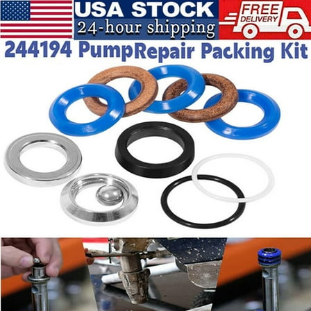 244194 Pump Repair Packing Kit for Graco Airless Paint Sprayer 295 390 395 490