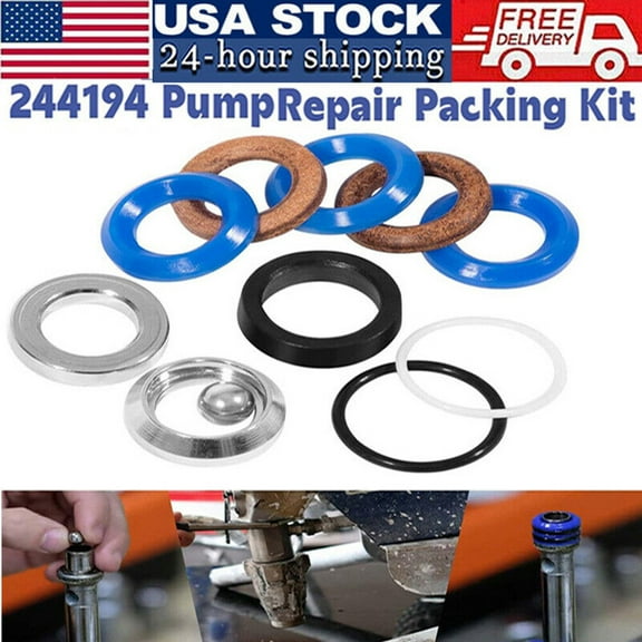 244194 Pump Repair Packing Kit for Graco Airless Paint Sprayer 295 390 395 490