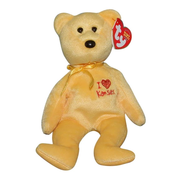 Ty Beanie Baby: I Love Kansas the Bear | Stuffed Animal | MWMT's