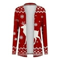 thumbnail image 4 of GERsome Christmas Cardigans Womens Open Front Cardigans Casual Long Sleeve Lightweight Fall Outwear Loose Fit Xmas Holiday Tops (S-5XL), 4 of 4