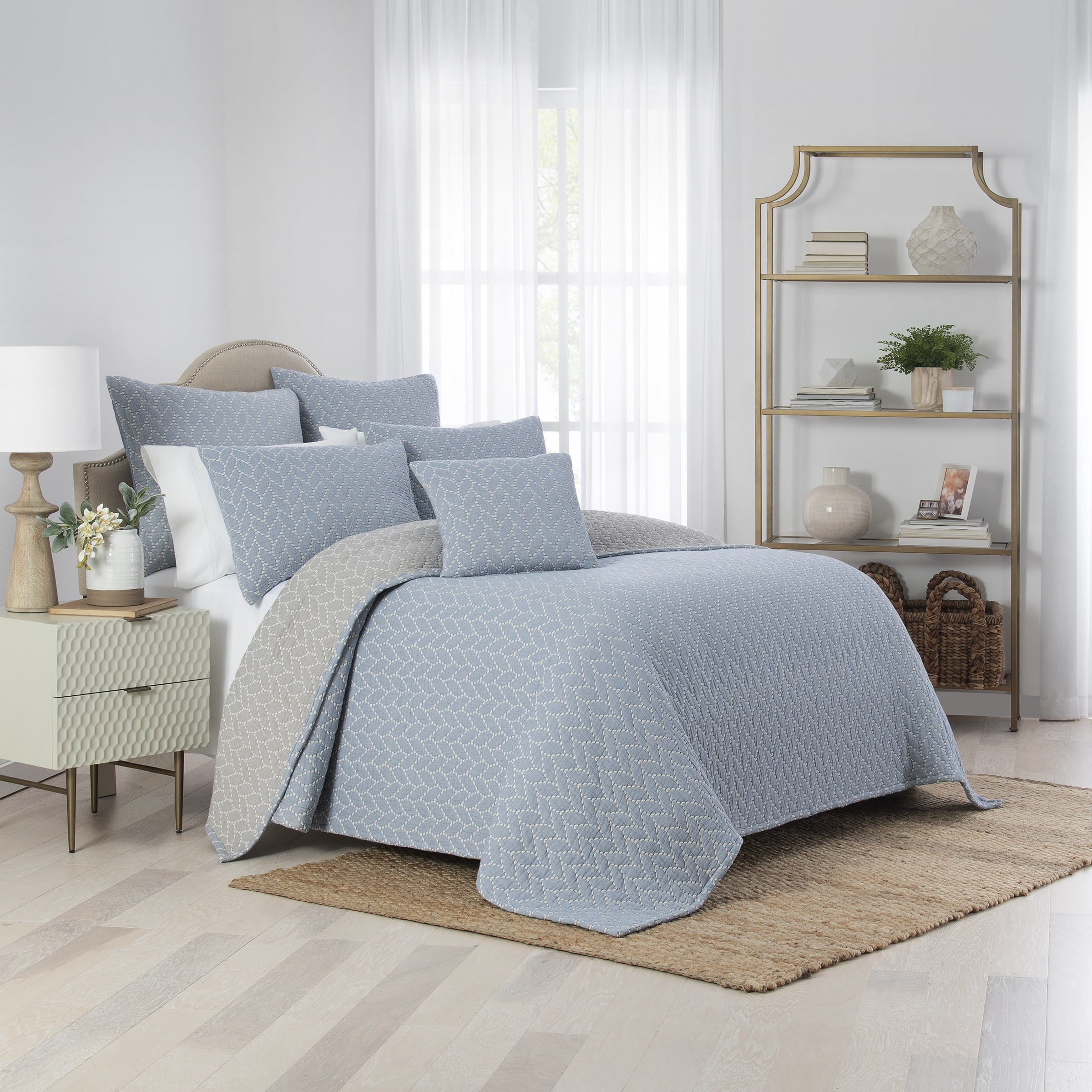 Waverly Cartona Matelasse 3 Piece Coverlet Set