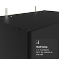 thumbnail image 6 of Madesa 2 Door 2 Drawer Spacious Storage Cabinet Wardrobe with Shelf and Hanging Space 31"L Wooden Armoire Closet Modern Organization Unit for Bedroom and Office - Black, 6 of 8