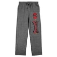 thumbnail image 5 of Deadpool Chimichangas Men's Heather Gray Sleep Pants-XXL, 5 of 7