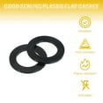 thumbnail image 4 of Uxcell Nylon Flat Washers Plastic Sealing Flat Round Washer Spacer Gaskets for Plumbing Faucet Hose Black M10x16x1mm 120Pcs, 4 of 7
