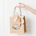thumbnail image 3 of FOLIATE Jute Burlap Gift Bags - 10 Pack Burlap Tote Bag with Name Tag & Ribbon - Reusable Small Thank You Bags with Handles for Bridesmaid Totes, Shopping, DIY Wedding Tote Bags Bulk, 10.5"x9.5"x5", 3 of 8