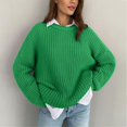 thumbnail image 2 of Vedolay Fall Sweater Women's Knit Long Sleeve Pullover Crewneck Tunic Fashion Sweaters,GN1 L, 2 of 4