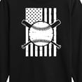 thumbnail image 3 of Instant Message - Baseball Flag - Kids Long Sleeve Tee, 3 of 6