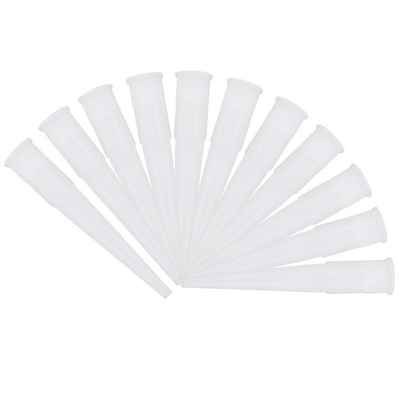 OUNONA  30 Pcs Silicon Sealant Pointed Aquarium Sticky Operated White