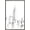 Barnwood Framed Version, variant on Line Art - New York Skyline Wall Poster, 22.375" x 34"