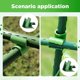 thumbnail image 5 of 20 piezas Clip de fijación de hebilla cruzada de 20mm conector de planta de enrejado de jardín, Clip de hebilla de plástico de ratán de flores para tubos de soporte de estacas de jardinería, 5 of 5