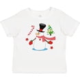 thumbnail image 3 of Inktastic Top Hat Snowman with Christmas Tree and Candy Cane Boys or Girls Baby T-Shirt, 3 of 5