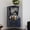 Blue Engineered Wood, variant on ENTU Wooden Corner Bar Cabinet 2 Shelves 2 Drawers Mirrored Back High Legs 18.90x18.90x50.00 Inch Black