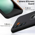 thumbnail image 4 of Entronix Heavy Duty Case Designed for Galaxy A16, Dual Layer Protection with Rotating Ring, Black, 4 of 6