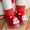 Red, variant on Herrnalise Christmas Winter Plush Baby Toddler Shoes 0-3 Years Old Baby Socks Shoes Men And Women Indoor Shoes Do Not Drop