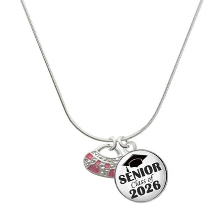 Delight Jewelry Silver-tone Hot Pink Retro Purse – Silvertone Senior Class of 2026 Dome Necklace 18 Delight Jewelry Silver-tone Hot Pink Retro Purse – Silvertone Senior Class of 2026 Dome Necklace 18