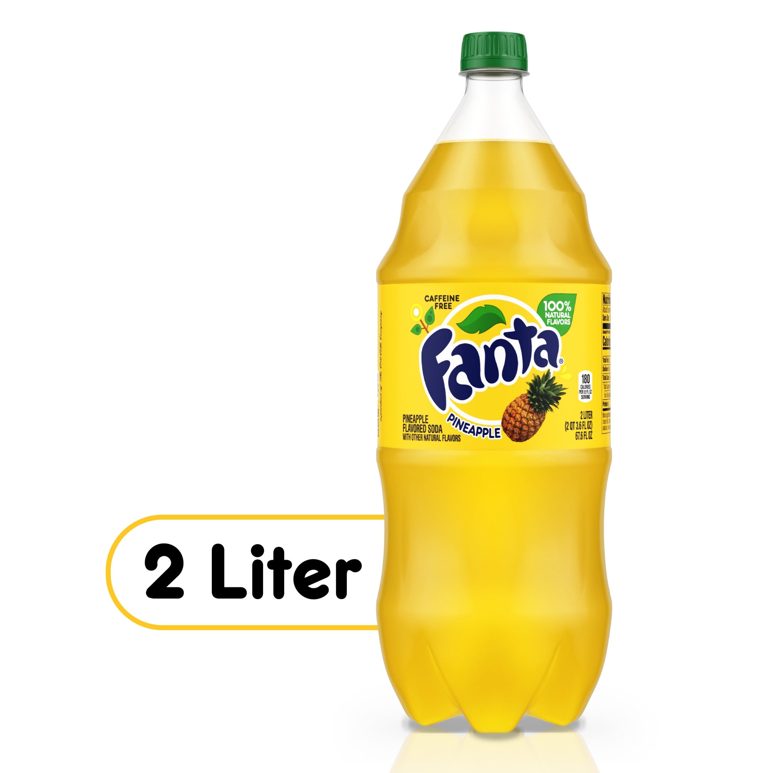 Fanta Pineapple Soda Fruit Flavored Soft Drink, 2 Liters Walmart