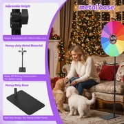 YTAKY Heavy Duty Prize Wheel, 24 Inch Prize Wheel Spinner with Stand,10 Color Slots,1Bracket,Dry Erase Kit - Wheel of Fortune Game for Carnival, Casino & Trade Show.