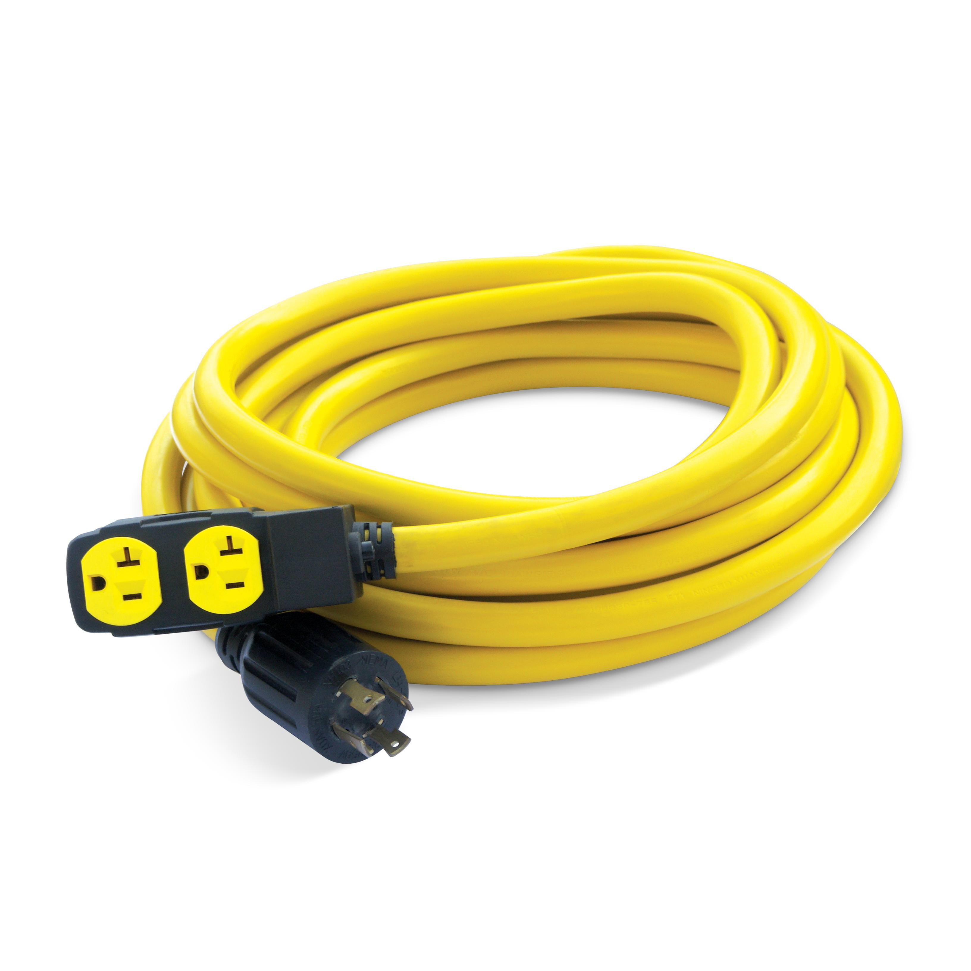 Champion Power Equipment 48043 10 Gauge 25ft Black 4 Outlets Generator Extension Cord