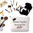 thumbnail image 5 of Drama Teacher Survival Kit Makeup Bag Drama Teacher Gift Comedy Tragedy Drama Mask Drama Cosmetic Bag Thank You Gift for Theatre Drama Teacher, 5 of 7