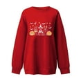 thumbnail image 3 of Jsaierl Halloween Sweatshirts Women Plus Size Pumpkin Ghost Graphic Sweatshirt Going Out Crewneck T-shirt Long Sleeve Tunic Pullover Tops Halloween Clothes, 3 of 3