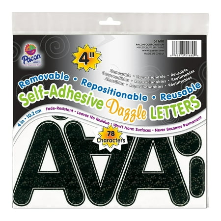 UPC: 0045173516804 | Pacon Self-Adhesive Dazzle Design Letters