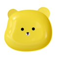 thumbnail image 2 of Queroig Snack Plate Cute Bear Pattern Easy to Clean Stackable Round Edges Multipurpose Plastic Space Saving Fruit Dish Kitchen Tableware, 2 of 7