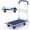 Blue/White, variant on Costway 330lbs Platform Cart Dolly Foldable Push Hand Iron