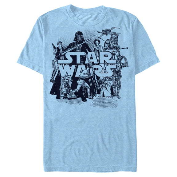 Men's Star Wars Retro Favorites Collage Graphic T-Shirt