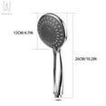 thumbnail image 4 of Gustave High Pressure Handheld Shower Head 5 Function Massage Spa Detachable Hand Held Water-saving Showerhead, Hose not included, 4 of 14