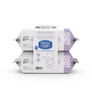 Nice 'N Clean Baby Skin Care Wipes 2 x100ct Bundle Pack - Fragrance Free