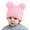 Pink, variant on Toddler Hat Baby Winter Knitted Hat With Pompom & Warm Lined - Thick Soft Yarn Cap,Warm Thermal for Cold Weather,Stylish Headwear for Outdoor Activities,Size:One Size