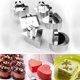 thumbnail image 3 of Juego de 6 moldes para anillos de pastel, molde redondo de acero inoxidable de 3 pulgadas para mousse de postre con anillos de cocina empujadores y levantadores, molde para tartar, 3 of 5