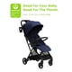 thumbnail image 3 of Delta Children Icon Ultra Compact Lightweight Everyday & Travel Stroller - One-Hand Fold - Only 15.6 Pounds - Fits in Overhead Compartments - Greenguard Gold Certified - Multi-Position Recline, Navy, 3 of 5