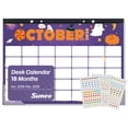 thumbnail image 5 of SUNEE Desk Calendar 2027 - 17" x 12", 18-Month，Oct. 2026 - Mar. 2028, Desktop Calendar with 308 Planner Stickers, Cartoon, 5 of 9