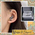 thumbnail image 3 of Pendientes De Gancho Para La Oreja Para Mujeres Y Niñas, Pendientes Sin Perforación, Regalo De Joyería 1 Par seitruly AP006144-01, 3 of 6
