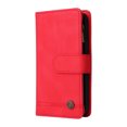 thumbnail image 5 of Case for Samsung Galaxy A22 5G Cover Zipper Pocket Wallet Case Magnetic Protective - Red, 5 of 5