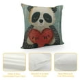 thumbnail image 4 of ARISTURING  Sloth Pillow Cover,Cute Sloth Character Heart and Love Quote You are Loved Decorative Home Decor Sofa Couch Desk Chair Bedroom, 4 of 5