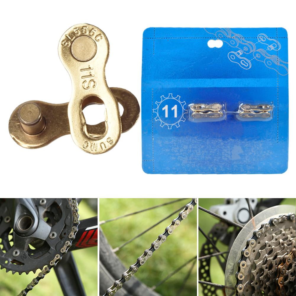 2 Pair Bike Chain Speed Quick Link Link Joint 12 Speed Chain Lock Gold
