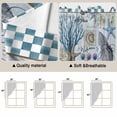 thumbnail image 2 of Blue Beach Coastal Kitchen Window Curtains, Swag Curtains Valance for Bedroom Living Room Bathroom, Nautical Seaside Coral Starfish Rod Pocket Window Treatment Curtain Block Drapes 2 Panels 28"x36", 2 of 5