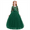 dark green, variant on OBEEII Kids Girls Formal Party Dress 3/4 Sleeve Full Length Princess Dresses Girls Birthday Party Dress 110 Pink