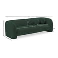 thumbnail image 5 of Meridian Furniture Emory Green Boucle Fabric Sofa, 5 of 17
