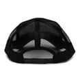 thumbnail image 3 of Posse Comitatus Skull Thin Red Line USA Flag Adult One-Size Cap Hat Black, 3 of 5